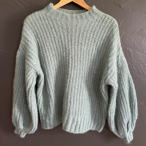 Sezane turquoise sweater sz small - Picture 1 of 4